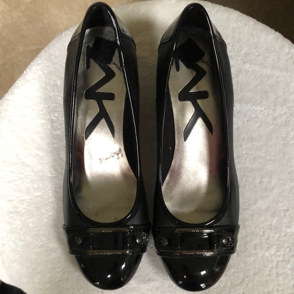 Anne Klein Sport black with black patent toe. Women’s size 8.5.